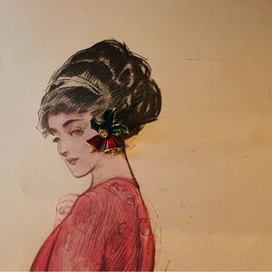 Vintage Avon Christmas Stud Earrings